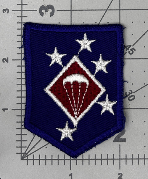 WW 2 USMC 1st Marine Amphibious Corps Parachute Battalion Twill Patch Inv# K2244