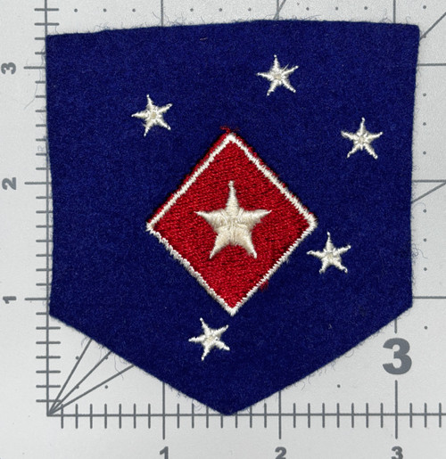 WW 2 USMC 1st MAC Service & Supply Wool Patch Inv# K2268