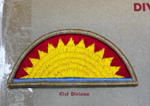 Kay Adams Collection Merrowed Edge WW 2 US Army 41st Division Patch Inv# KA161