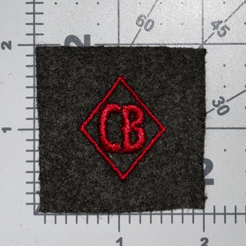 USMC Shipboard Marine Construction Battalion CB Cuff Patch Inv# K2311