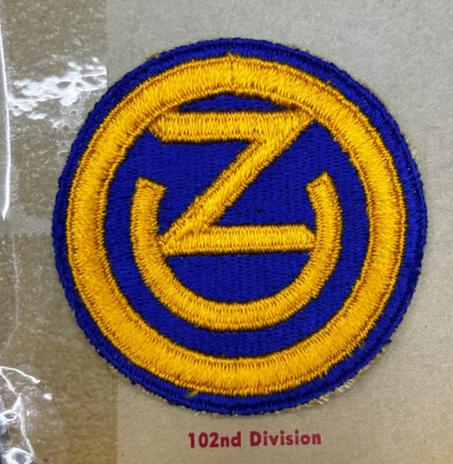 Kay Adams Collection WW 2 US Army 102nd Infantry Division Patch Inv# KA210