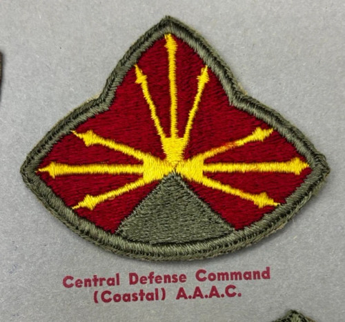 Kay Adams Collection US Army WW 2 Southern Defense Command Patch Inv# KA220