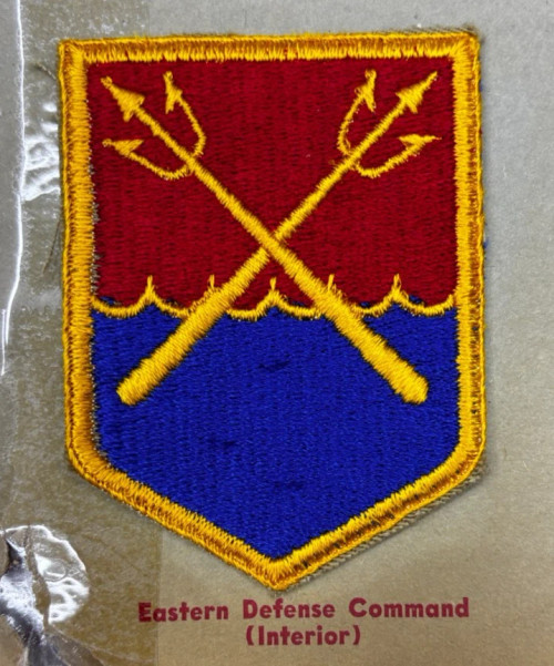 Kay Adams Collection WW 2 US Army Eastern Defense Command Patch Inv# KA223