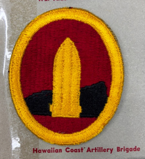 Kay Adams Collection WW 2 Hawaiian Coast Artillery Brigade Patch Inv# KA256