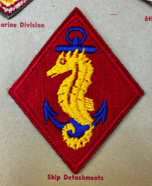 Kay Adams Collection WW 2 USMC Ship Detachments Patch Inv# KA394