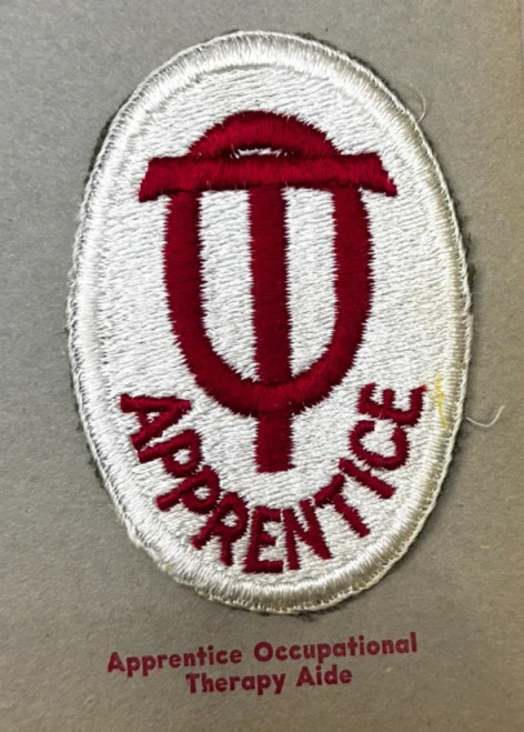 Kay Adams Collection WW 2 Occupational Therapy Aide Apprentice Patch Inv# KA443