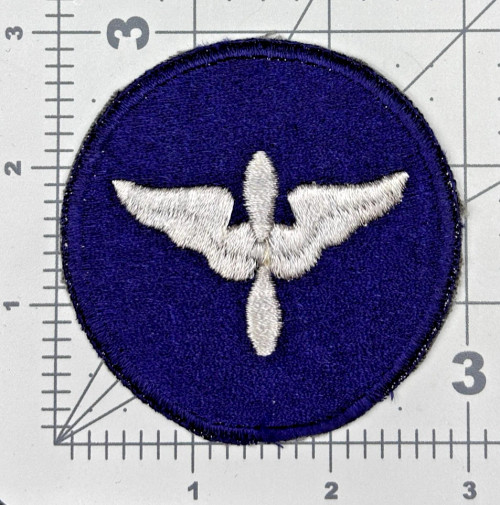 Dark Blue Silver Wing & Prop WW 2 US Army Air Force AC Cadet Patch Inv# K1534