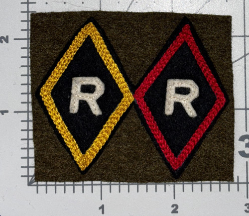WW 1 AEF Is-Sur-Tille & Treves Railhead & Regulating Station Patch Inv# K2398