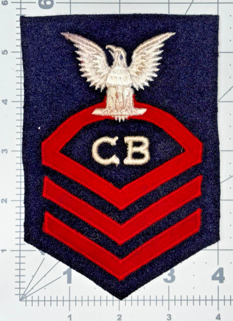 1943 US Navy Chief Petty Officer Construction Battalion CB Rate Inv# K8091
