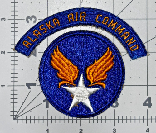 WW 2 US Army Air Force Alaska Air Command Tab & White Star Patch Inv# K8134