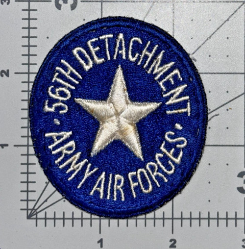WW 2 US Army Air Forces 56th Detachment Patch Inv# K8140