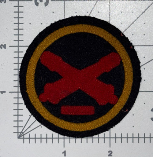 WW 1 US Army Coast Artillery Gun Commander Chevron Patch Inv# K8247