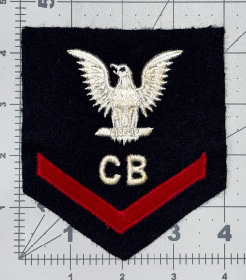 1943 US Navy Petty Officer 3rd Class Construction Battalion Rate Inv# K8272