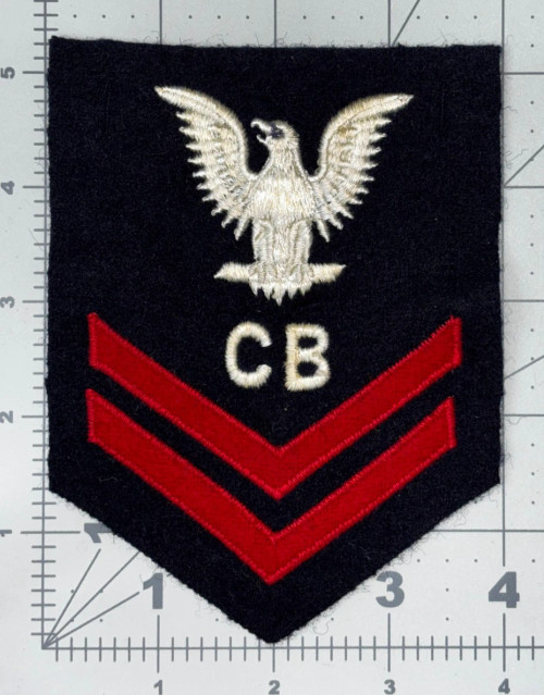 1943 US Navy Petty Officer 2nd Class Construction Battalion Rate Inv# K8277