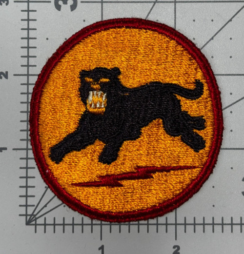 WW 2 US Army 66th Infantry Division Yellow Mouth No Whiskers Patch Inv# K8305