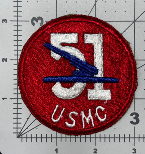 WW 2 USMC 51st Marine Defense Battalion Patch Inv# K8353
