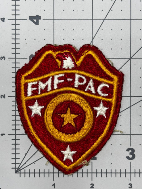 WW 2 USMC FMF-PAC Service Of Supply Patch Inv# K8371