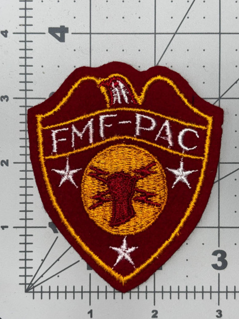 WW 2 USMC FMF-PAC Headquarters Wool Patch Inv# K8390