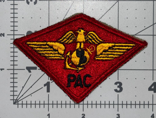 WW 2 USMC Marine Corps Pacific Air Wing Headquarters Patch Inv# K8409