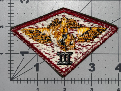 Odd Weave WW 2 USMC Marine Corps Pacific 3rd Air Wing Patch Inv# K8420