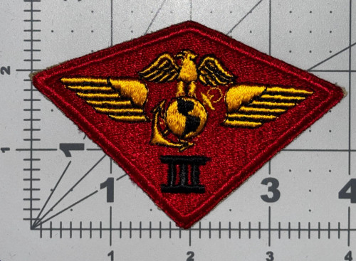 WW 2 USMC Marine Corps Pacific 3rd Air Wing Patch Inv# K8421
