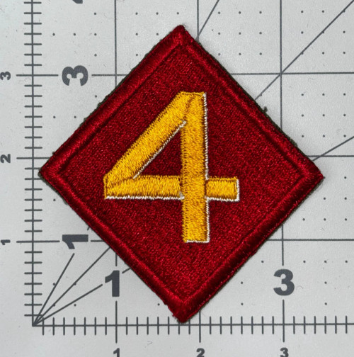 WW 2 USMC 4th Marine Division Patch Inv# K8532