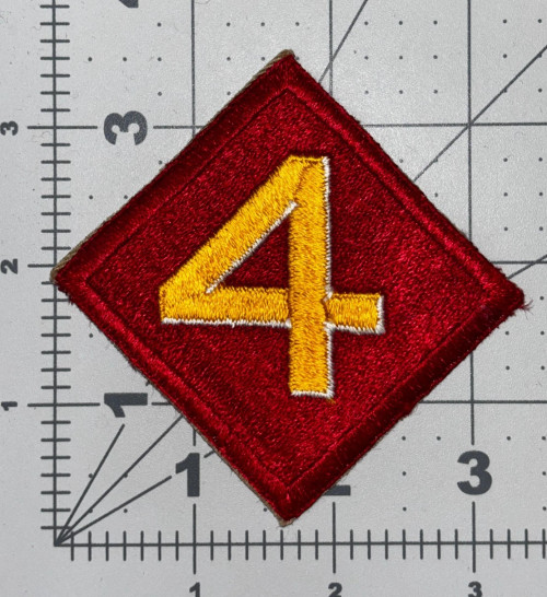 WW 2 USMC 4th Marine Division Patch Inv# K8533