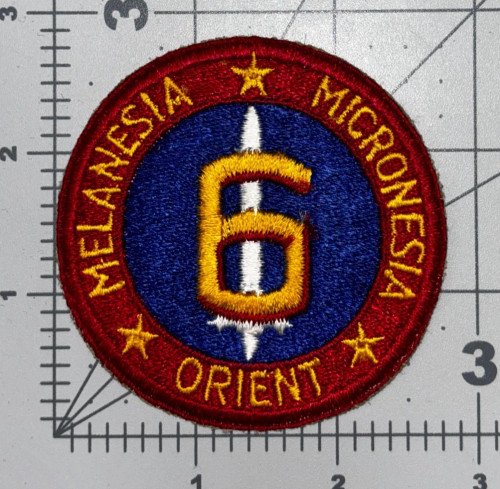 WW 2 USMC 6th Marine Division Patch Inv# K8581