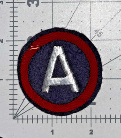 WW 1 AEF 3rd Army Bullion Patch Inv# K8718