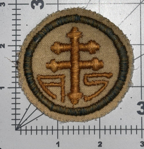 WW 1 AEF Advanced Section Services Of Supply Quartermaster Patch Inv# K8779