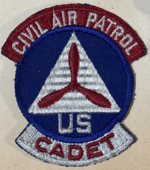 G W Lawrence Collection WW 2 Civil Air Patrol Cadet  Patch Inv 41-15