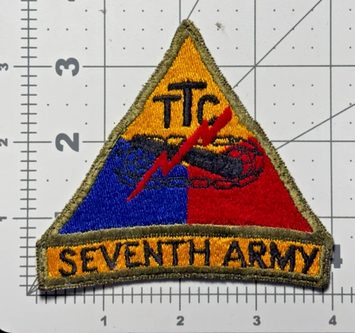 Original TTC German Made US Army 7th Army Tank Training Center Patch Inv# K8839