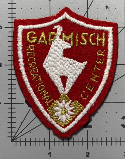 Occupied Germany U.S. Armed Forces Recreation Center Garmisch Patch Inv# K8842