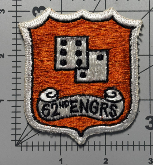 KW Japan Made United States Army 62nd Engineers Patch Inv# K8849