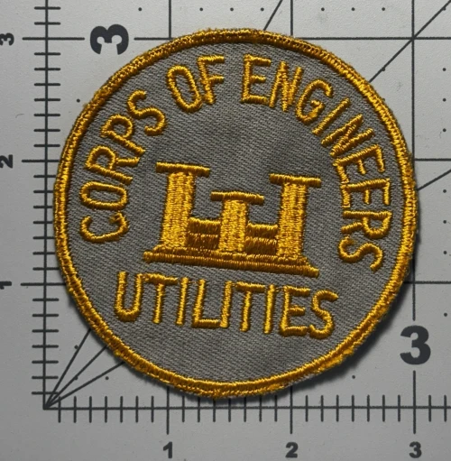 Copy of WW 2 US Army Corps of Engineers Utilities Twill Patch Inv# K8868 Variation #2