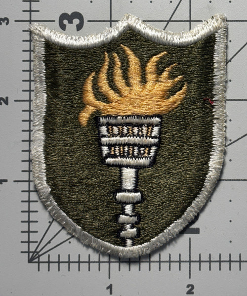 Japan Made Cut Edge No Glow US Army Korean Communications Zone Patch Inv# K8876