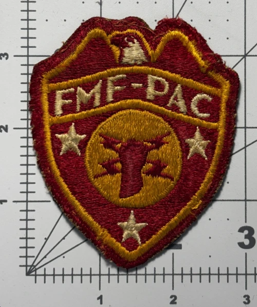 WW 2 USMC FMF-PAC Headquarters Patch Inv# K8900