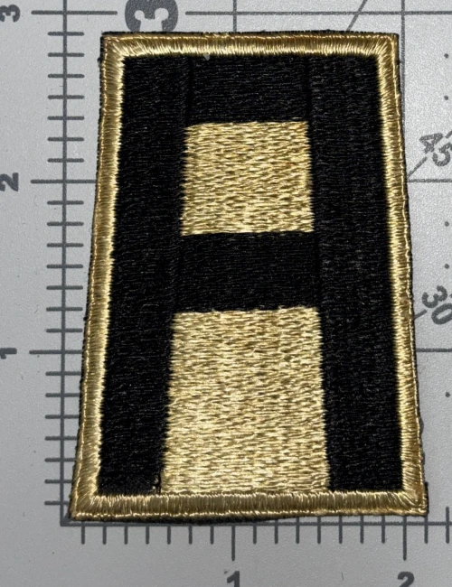 British Made Gold & Black WW 2 US Army 1st Army Patch Inv# K9811