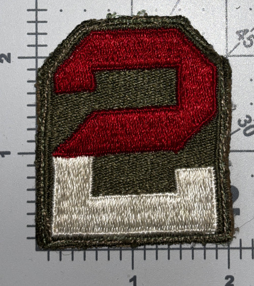 Off Uniform WW 2 US Army 2nd Army Patch Inv# K8954