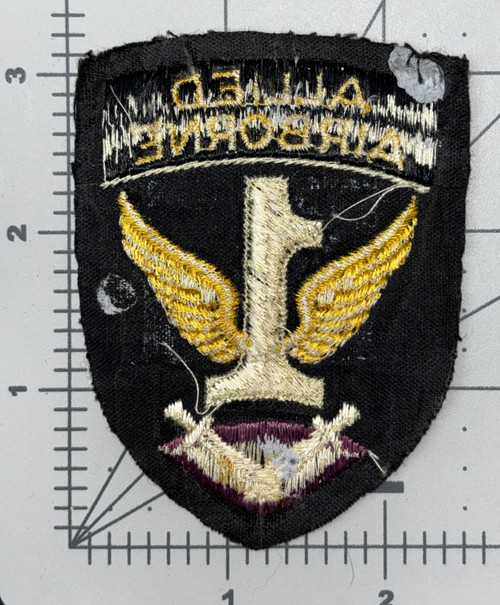 British Made WW 2 US Army 1st Allied Airborne Patch Inv# K8999