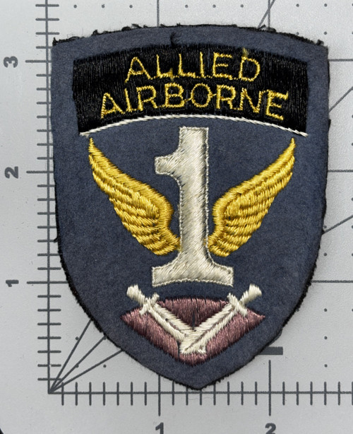 British Made WW 2 US Army 1st Allied Airborne Patch Inv# K8999