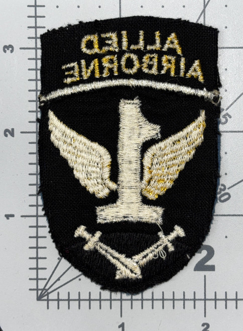 British Made WW 2 US Army 1st Allied Airborne Patch Inv# K9001