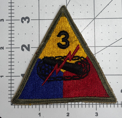 Off Uniform WW 2 US Army 3rd Armored Division Patch Inv# K9127