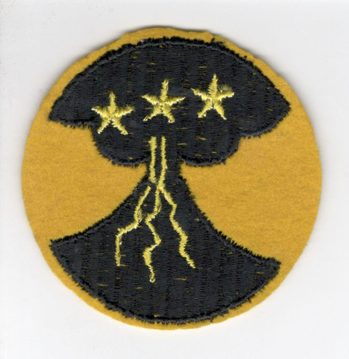 Reversed Stars and Lava Flow WW 2 1st Philippine Unit Wool Patch Inv# Z872