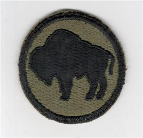 WW 2 US Army 92nd Infantry Division Greenback Patch Inv# G055