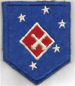 WW 2 USMC 1st MAC Artillery Battalion Patch Inv# M035 Thick Diamond Variation