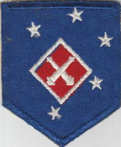 WW 2 USMC 1st MAC Artillery Battalion Patch Inv# M036 Thick Diamond Variation