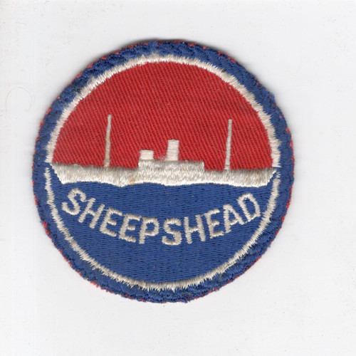 WW 2 US Navy Sheepshead Bay 3" Patch Inv# J430