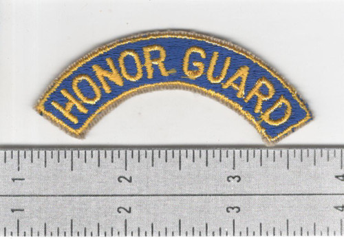 Original Post WW 2 Cut Edge Slight Edge Glow US Army Honor Guard Tab Inv# S120