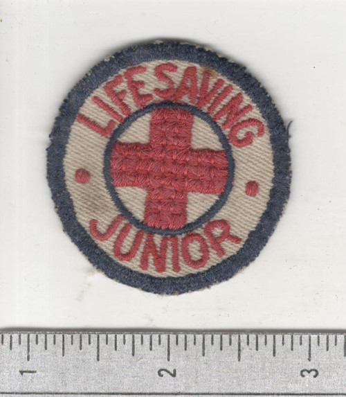 WW 2 Red Cross Junior Life Saving Cap Patch Inv# C012
